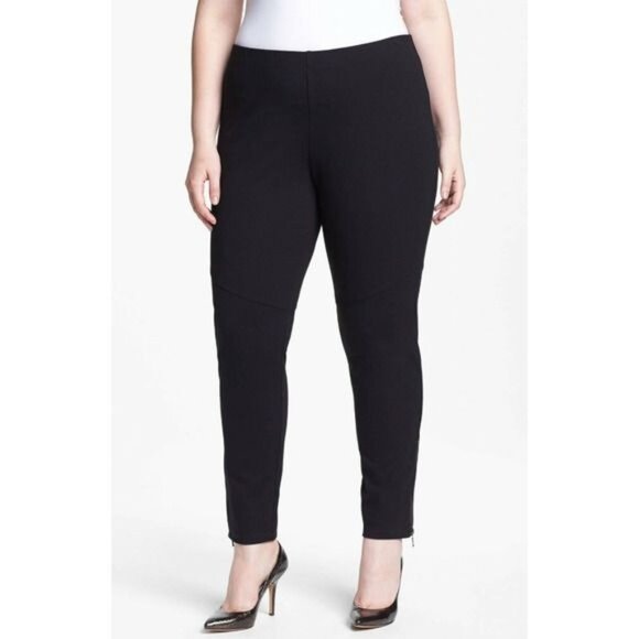 Eileen Fisher Equestrian Ponte Riding Pants Plus Size 1X Black - Picture 1 of 10